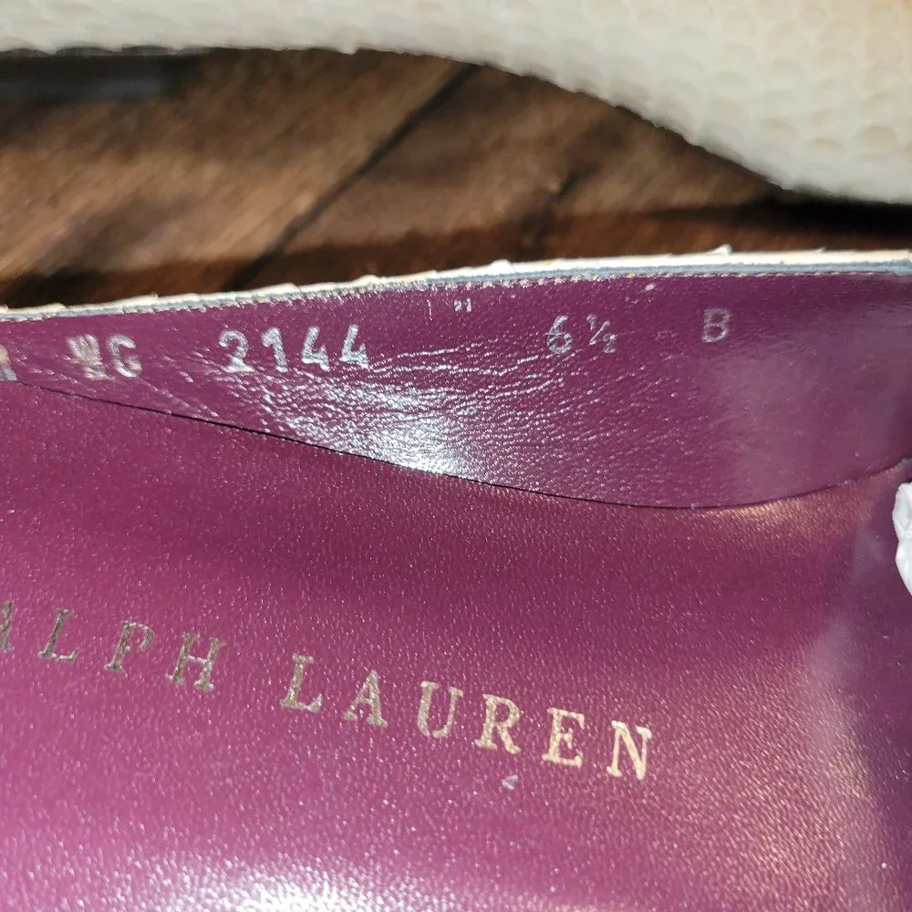 Ralph Lauren Loafer Mules Slip on Slide Sandals New made in Italy - Picture 6 of 8